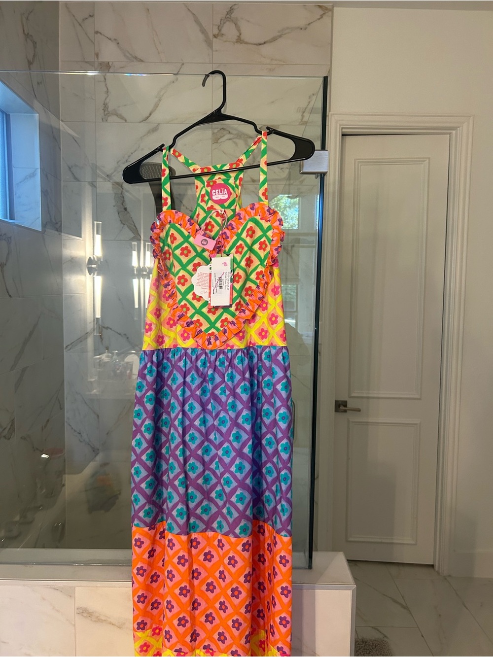 Celia B heart Tahaa dress M NWT